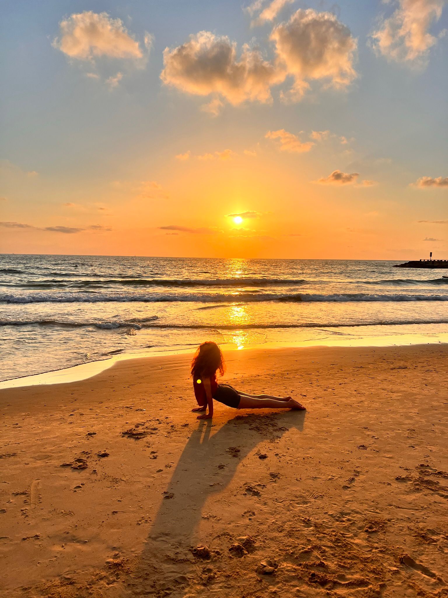 Sunset movement in Zanzibar retreat